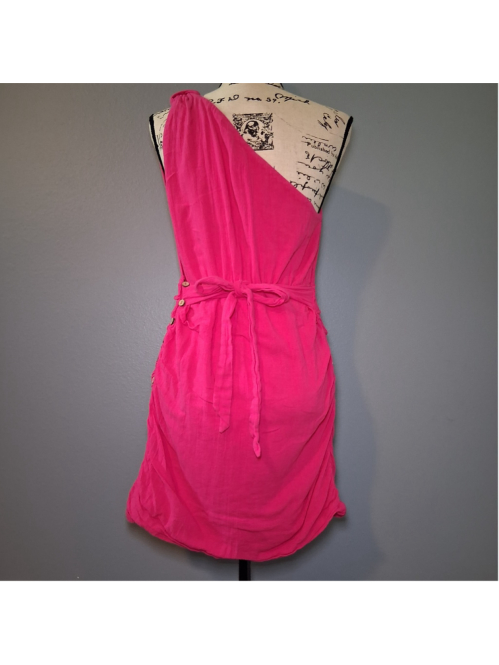 Free People One Shoulder Ruched Mini Dress - Picture 5 of 14